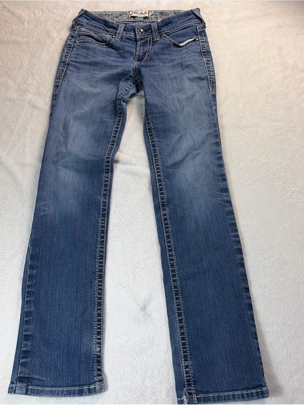 ARIAT Real Denim - Women's Jeans - Low Rise Bootcut Blue Size 28L Western Wear